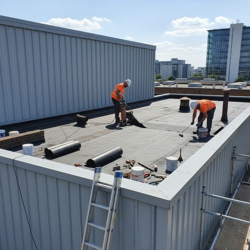 Rubber Roof Repair detail